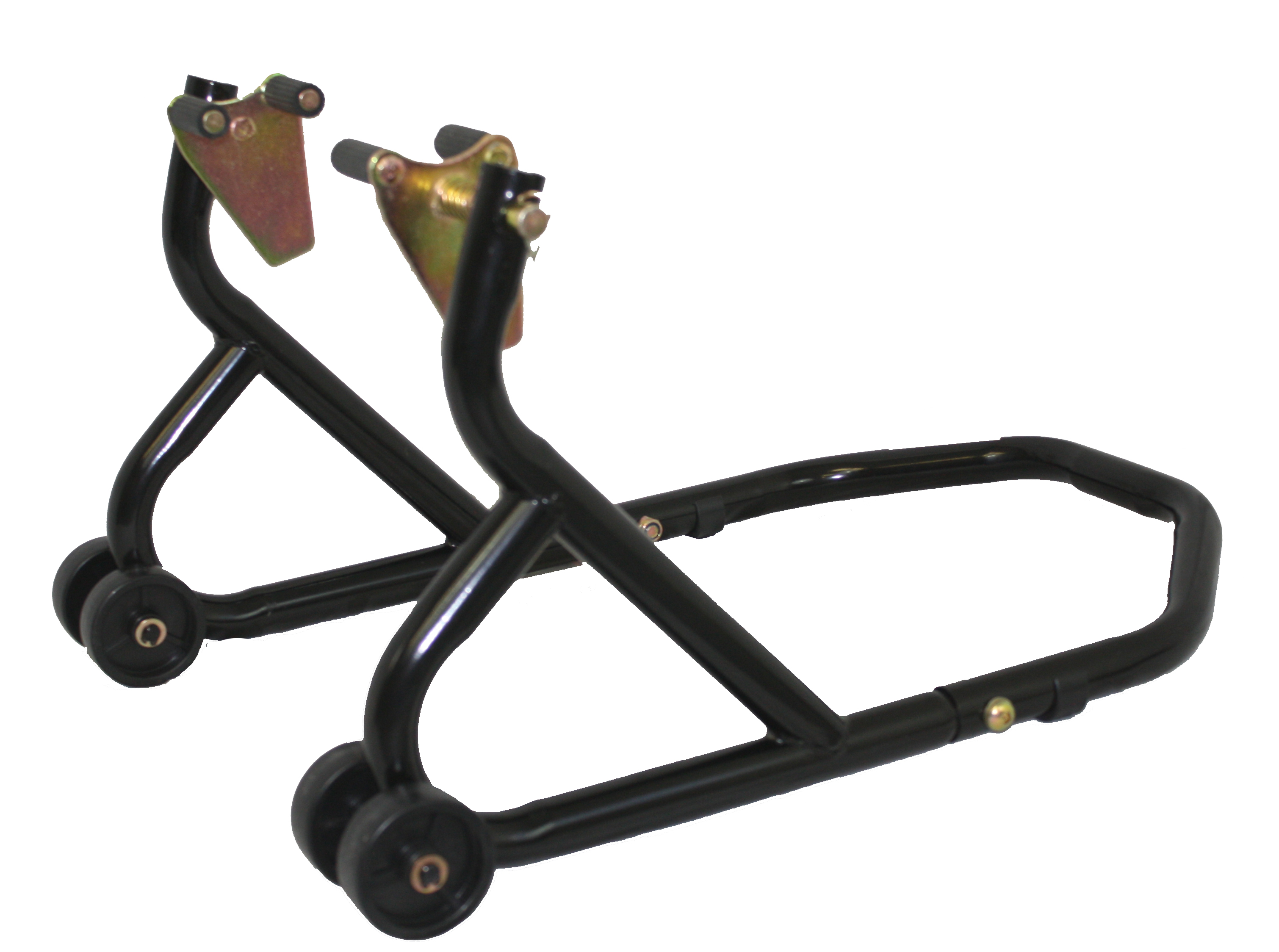 Biketek 3 Black Front Motorcycle Track Stand Fork Lift eBay