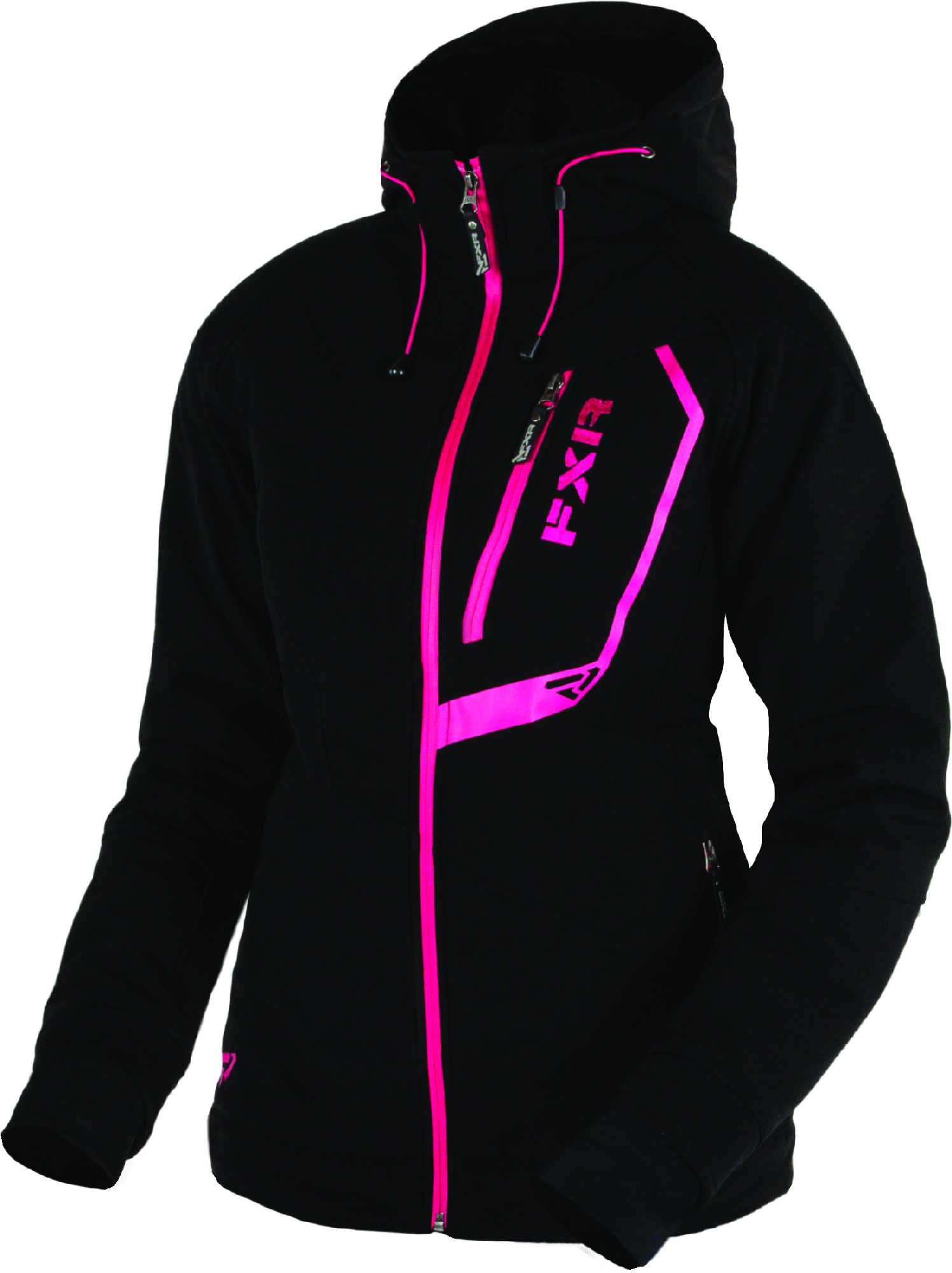 FXR Womens Black Snowmobile Vertical Pro Softshell Jacket Snocross eBay