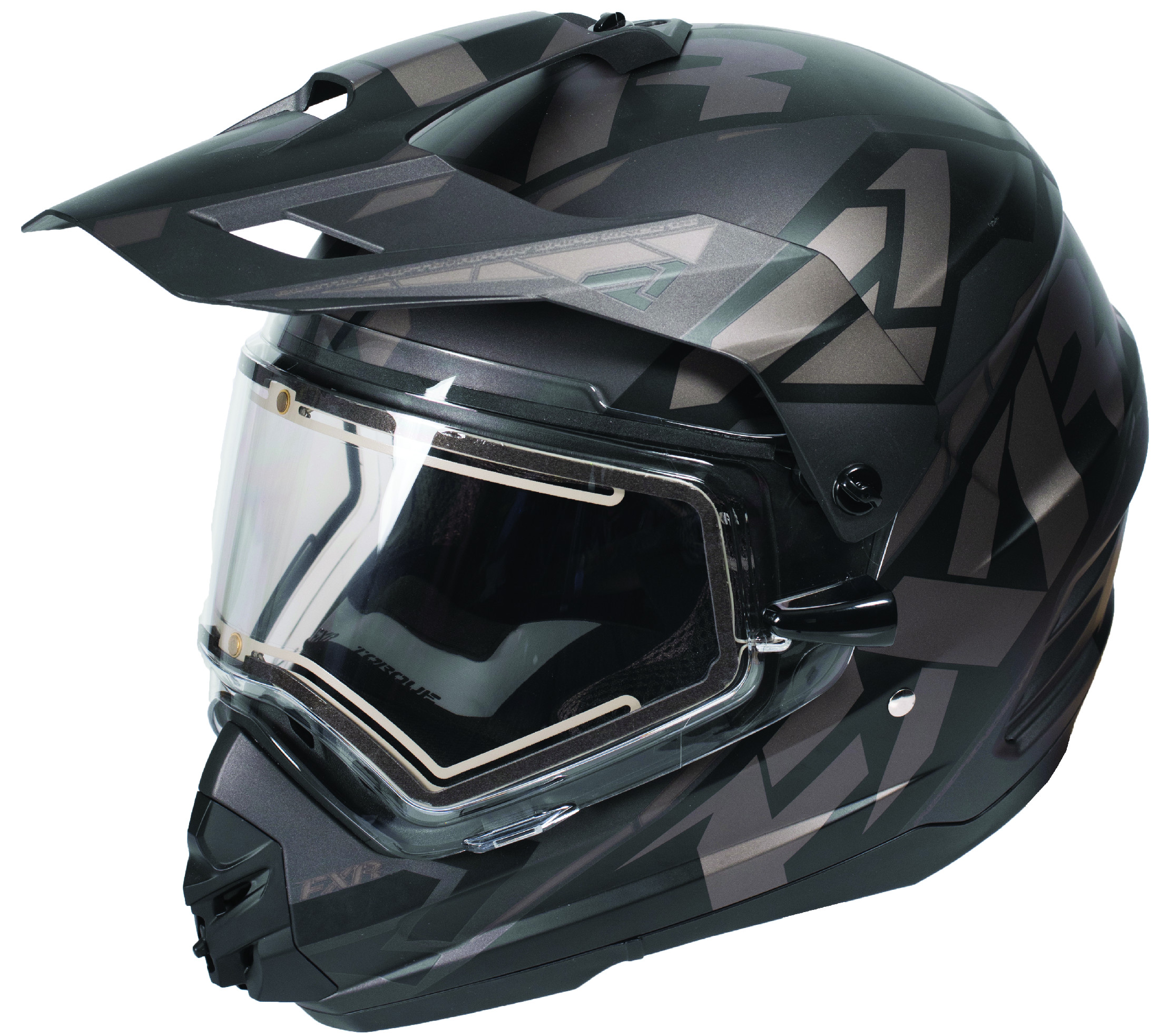 FXR Adult Black Ops/Grey Torque X Core Electric Snowmobile Helmet Snow