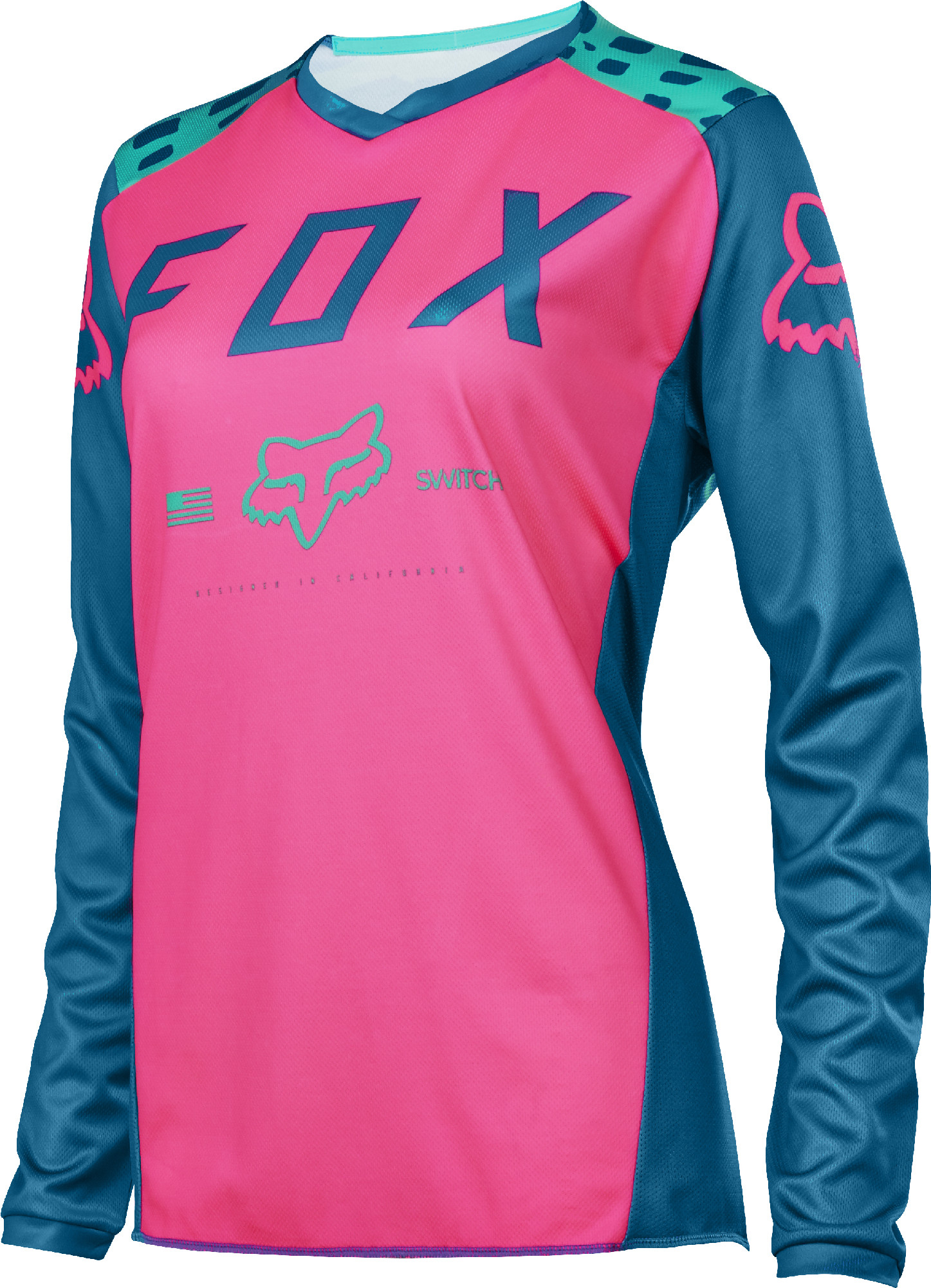Fox Racing Womens Blue/Pink Switch Dirt Bike Jersey 2017 ATV MX | eBay1447 x 2000