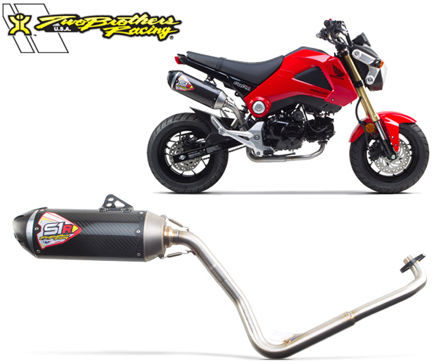 Two Brothers Honda Grom 2014 Carbon Fiber S1R Full System Exhaust