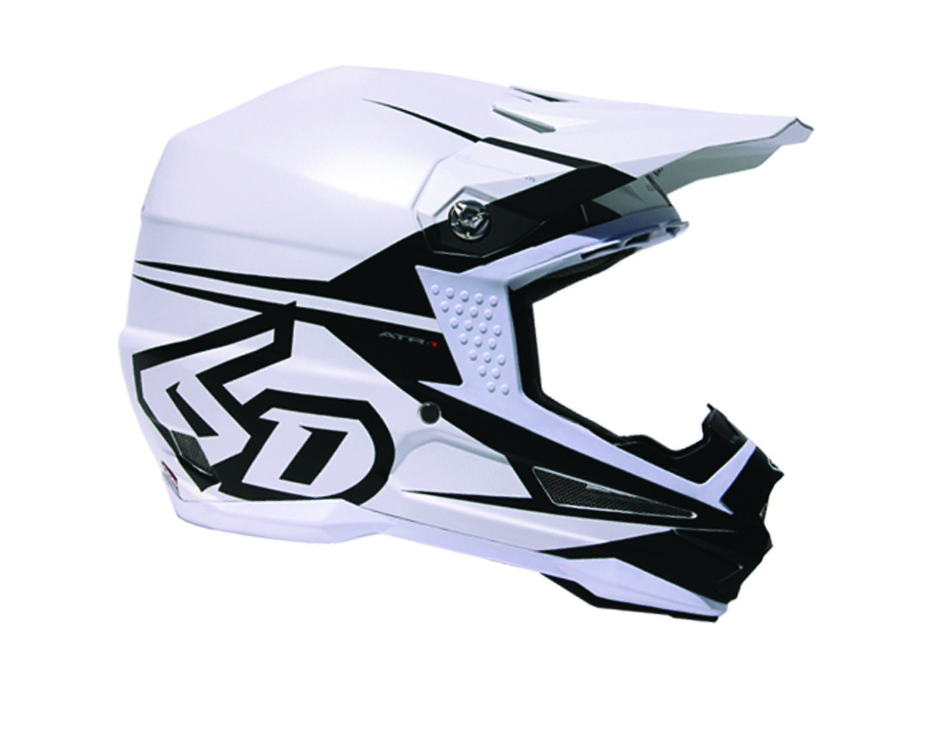6D White ATR-1 S2 Adult Dirt Bike Helmet ATV MX ODS | eBay