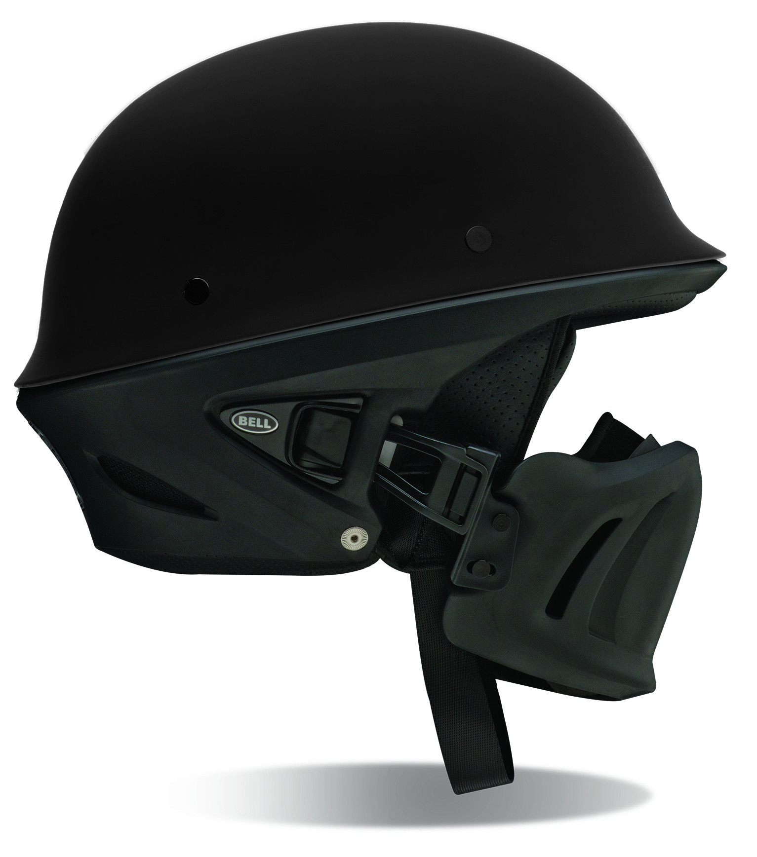Bell Adult Matte Black Rogue Solid Motorcycle Half Helmet DOT | eBay