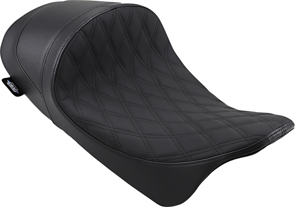 *。+Sola。* Black Stitching Diamond Forward Low Solo Seat Harley-Davidson FLHX