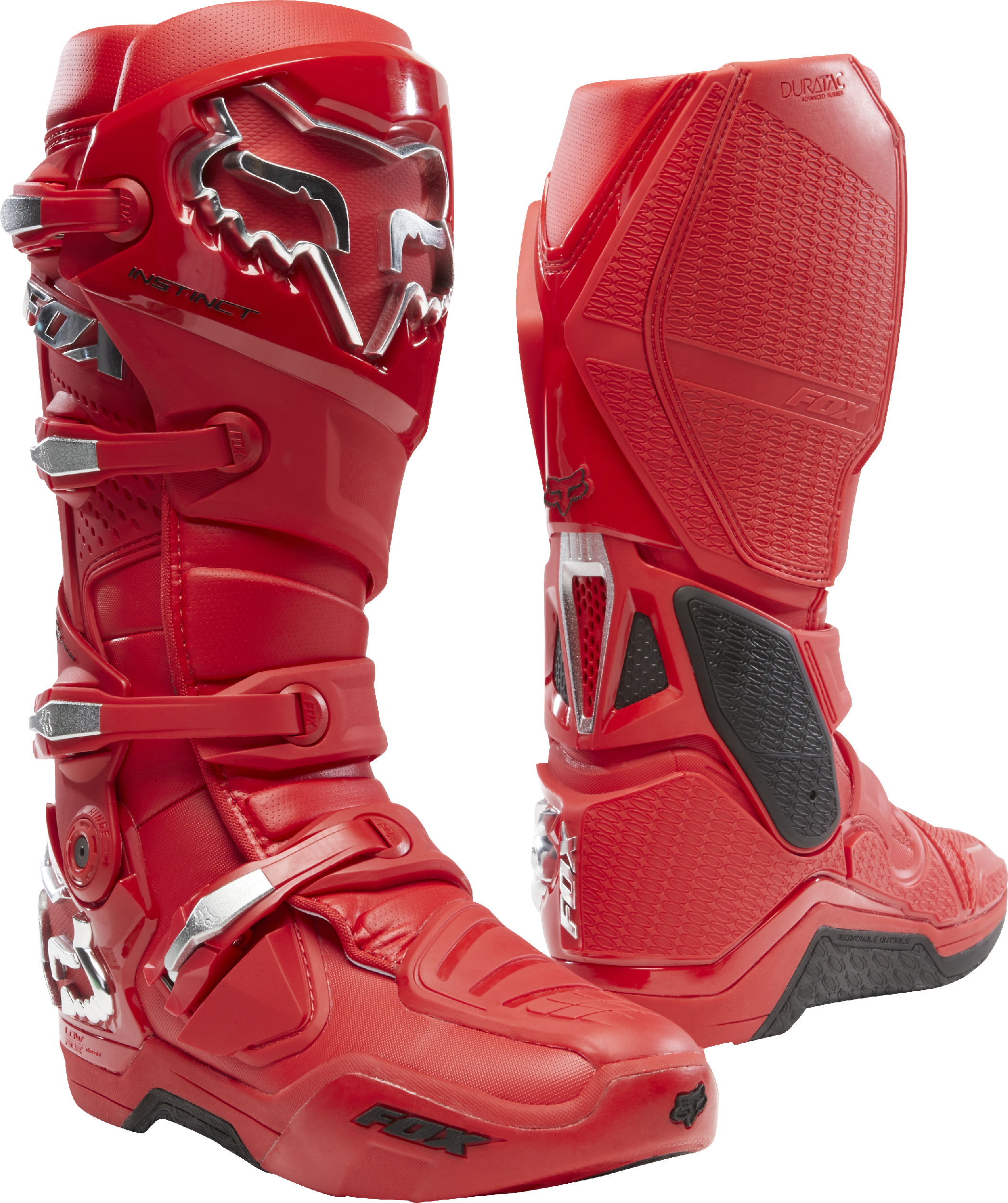red and black dirt bike boots