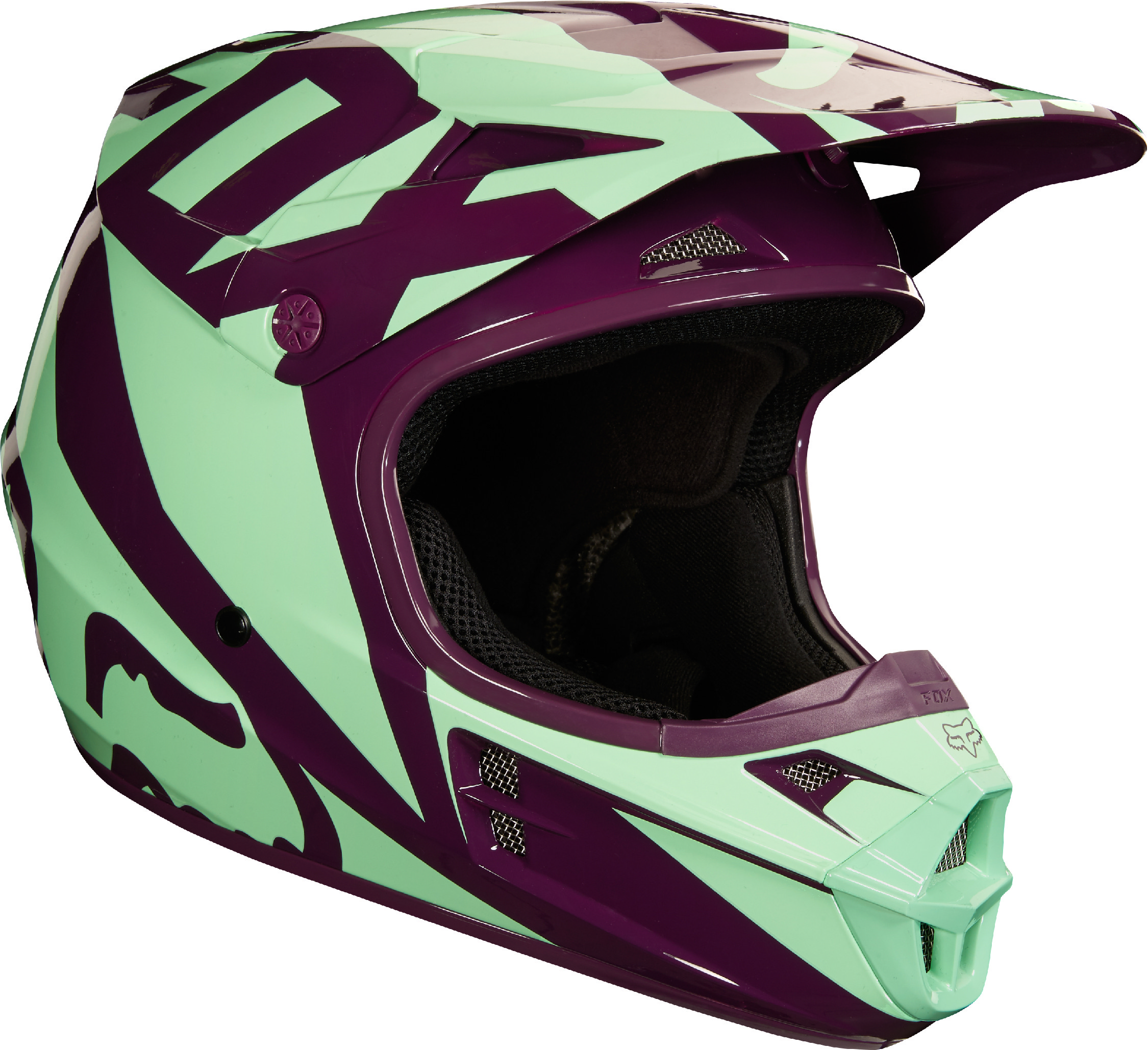purple atv helmet