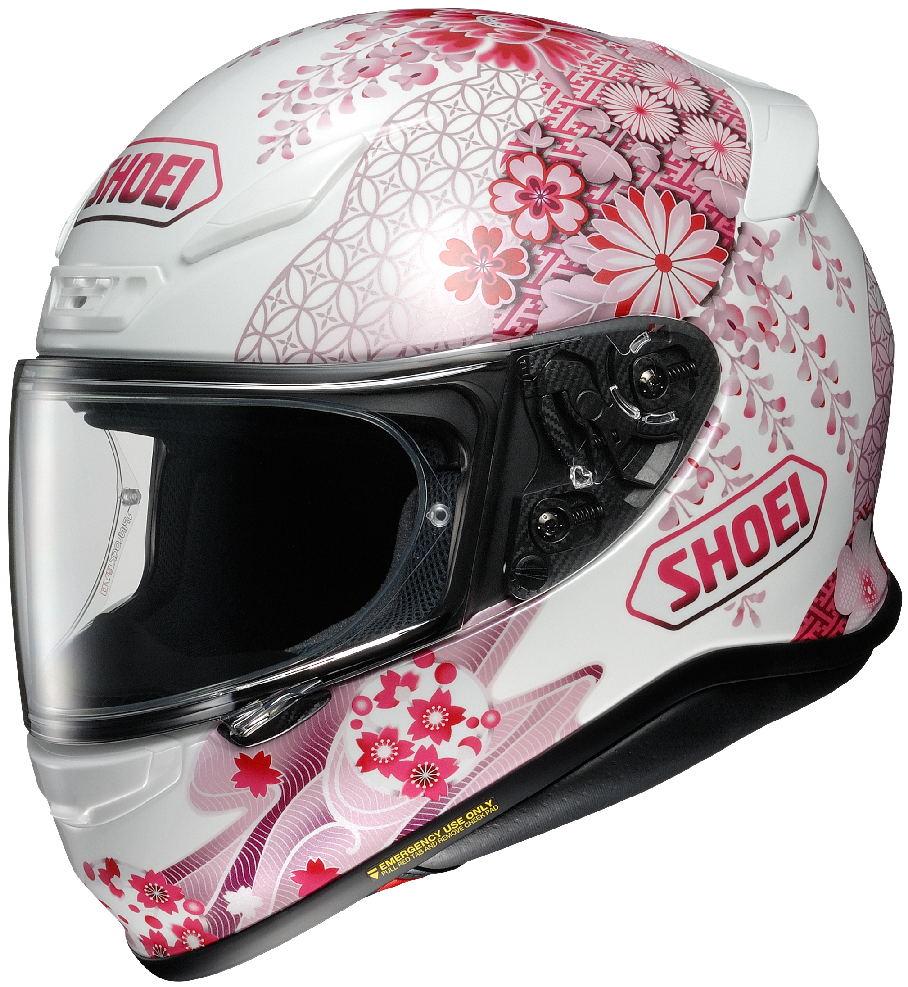 Shoei Adult Pink/White RF-1200 Harmonic TC-7 Motorcycle Helmet | eBay