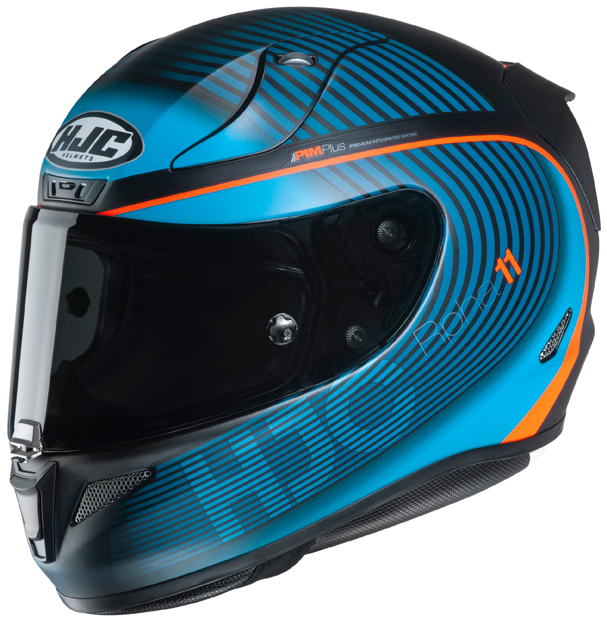 HJC Teal/Orange RPHA 11 Pro Bine Full Face Motorcycle Helmet | eBay