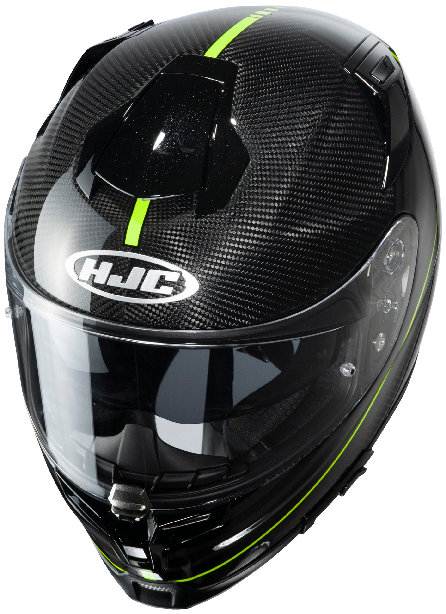 HJC Hi-Vis Yellow/Black RPHA 70 ST Carbon Artan Full Face Motorcycle Helmet | eBay