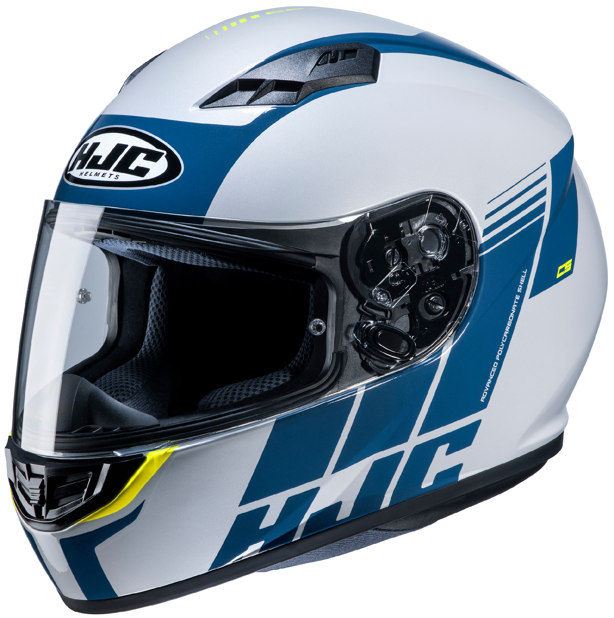 HJC White/Blue CS-R3 Mylo Full Face Motorcycle Helmet | eBay