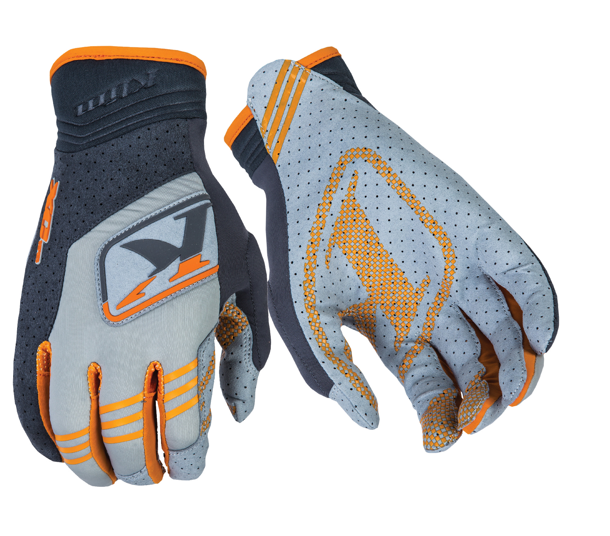 Klim Mens Orange/Grey XC Dirt Bike Gloves MX ATV Motocross Off-Road ...