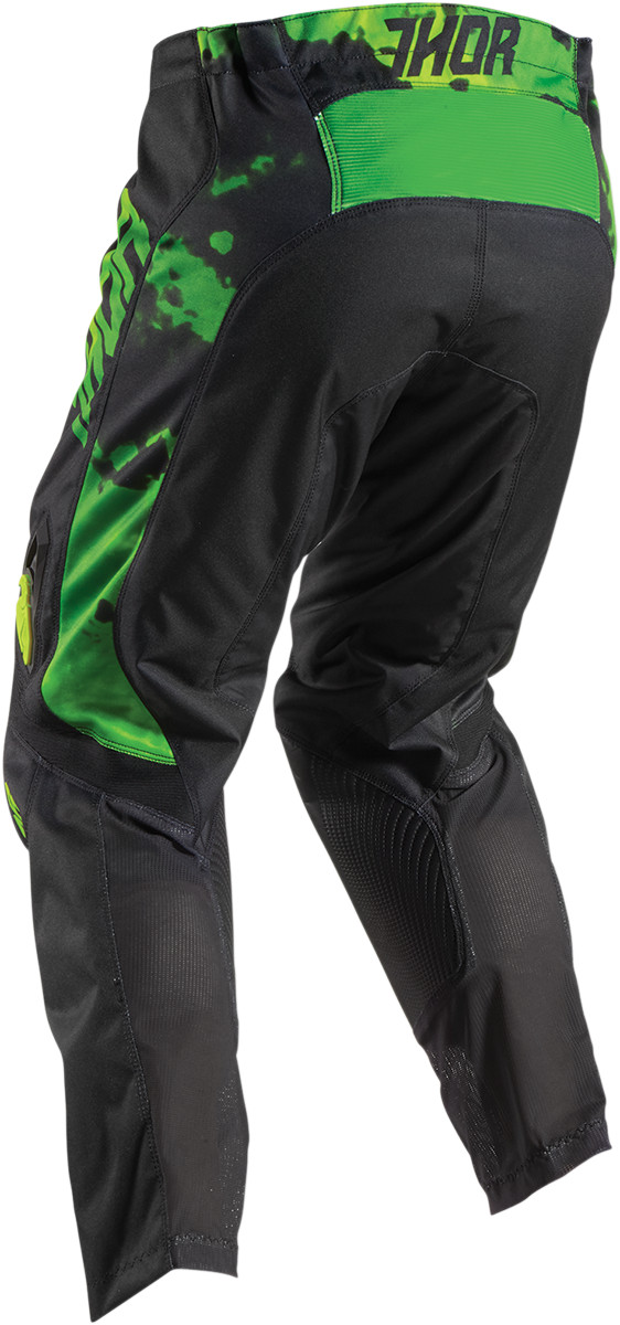 Thor Youth Lime Green/Black Pulse Tydy Dirt Bike Pants MX ATV MTB BMX ...