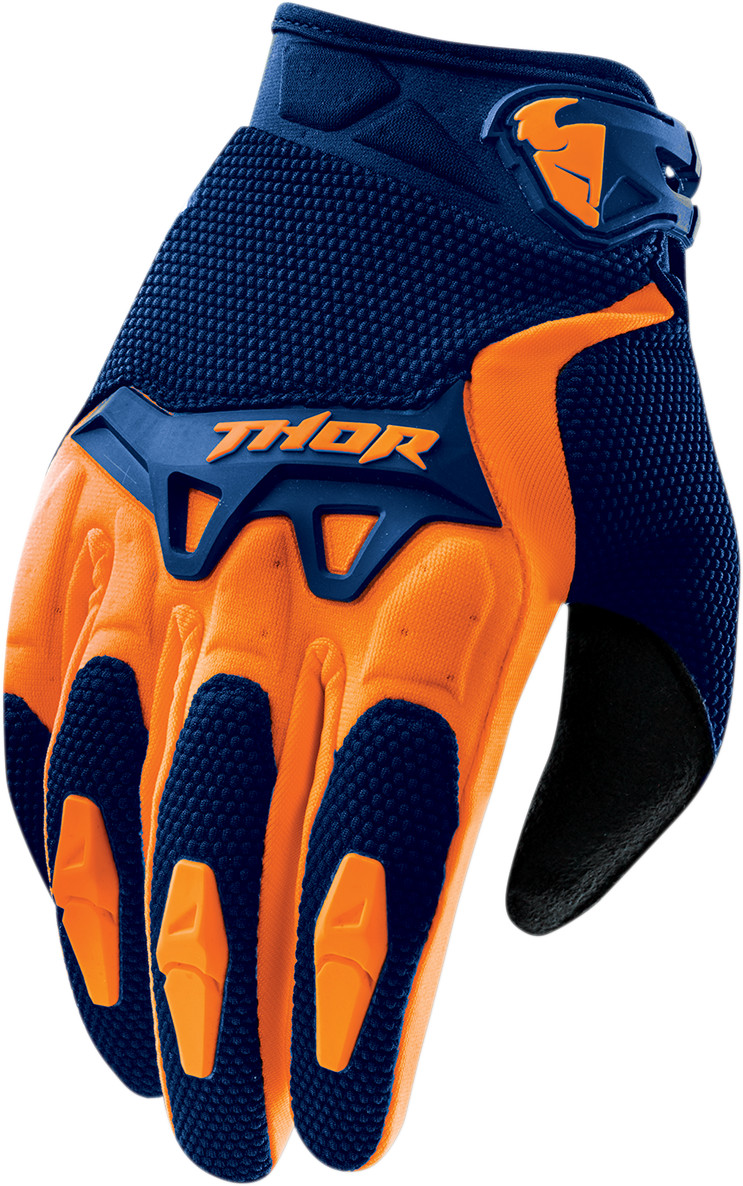 orange mtb gloves